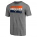Футболка Denver Broncos Heather Gray Square Off Tri-Blend