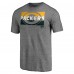 Футболка Green Bay Packers Heather Gray Square Off Tri-Blend