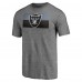 Las Vegas Raiders Heather Gray Square Off Tri-Blend T-Shirt