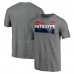 New England Patriots Heather Gray Square Off Tri-Blend T-Shirt