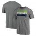 Seattle Seahawks Heather Gray Square Off Tri-Blend T-Shirt