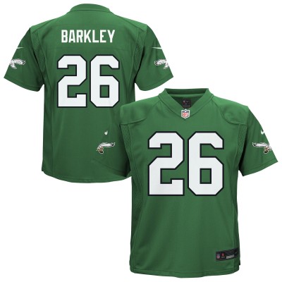 Малышам Philadelphia Eagles Saquon Barkley Nike Kelly Green Alternate Player Game Jersey