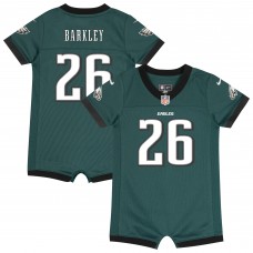 Newborn & Малышам Philadelphia Eagles Saquon Barkley Nike Midnight Green Game Romper Jersey