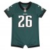 Newborn & Малышам Philadelphia Eagles Saquon Barkley Nike Midnight Green Game Romper Jersey