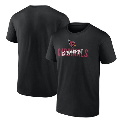 Arizona Cardinals Black Siempre Cardinals T-Shirt