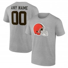 Футболка Cleveland Browns Gray Team Authentic Custom