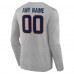 Футболка с длинным рукавом Denver Broncos Gray Team Authentic Custom