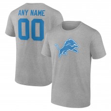 Футболка Detroit Lions Gray Team Authentic Custom