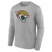 Jacksonville Jaguars Gray Team Authentic Custom Long Sleeve T-Shirt