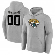 Jacksonville Jaguars Gray Team Authentic Custom Pullover Hoodie