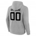 Jacksonville Jaguars Gray Team Authentic Custom Pullover Hoodie