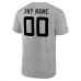 Jacksonville Jaguars Gray Team Authentic Custom T-Shirt