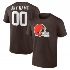 Футболка Cleveland Browns Brown Team Authentic Custom