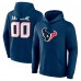 Толстовка Houston Texans Navy Team Authentic Custom