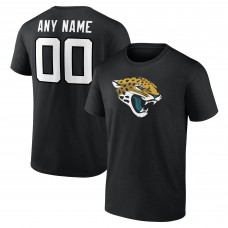 Jacksonville Jaguars Black Team Authentic Custom T-Shirt