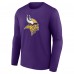 Minnesota Vikings Purple Team Authentic Custom Long Sleeve T-Shirt