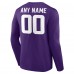 Minnesota Vikings Purple Team Authentic Custom Long Sleeve T-Shirt