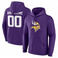Minnesota Vikings Purple Team Authentic Custom Pullover Hoodie