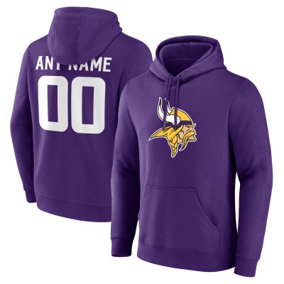 Minnesota Vikings Purple Team Authentic Custom Pullover Hoodie