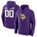 Minnesota Vikings Purple Team Authentic Custom Pullover Hoodie