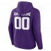 Minnesota Vikings Purple Team Authentic Custom Pullover Hoodie