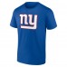 New York Giants Royal Team Authentic Custom T-Shirt