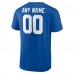 New York Giants Royal Team Authentic Custom T-Shirt