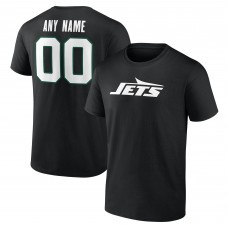New York Jets Black Team Authentic Custom T-Shirt New York Jets Black Team Authentic Custom T-Shirt