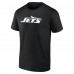 New York Jets Black Team Authentic Custom T-Shirt
