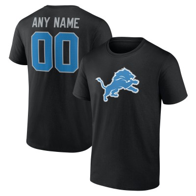 Футболка Detroit Lions Black Team Authentic Custom