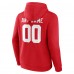 New York Giants Red Team Authentic Custom Pullover Hoodie