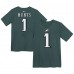 Дошкольникам Philadelphia Eagles Jalen Hurts Nike Midnight Green Player Name & Number T-Shirt
