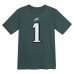 Дошкольникам Philadelphia Eagles Jalen Hurts Nike Midnight Green Player Name & Number T-Shirt