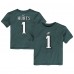 Toddler Philadelphia Eagles Jalen Hurts Nike Midnight Green Player Name & Number T-Shirt
