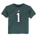 Toddler Philadelphia Eagles Jalen Hurts Nike Midnight Green Player Name & Number T-Shirt
