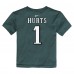 Toddler Philadelphia Eagles Jalen Hurts Nike Midnight Green Player Name & Number T-Shirt