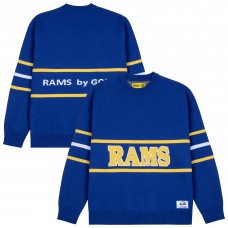 Los Angeles Rams GOLF WANG Jacquard Pullover Sweater - Royal