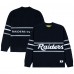 Las Vegas Raiders GOLF WANG Black Jacquard Pullover Sweater