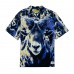 Los Angeles Rams GOLF WANG Rayon Short Sleeve Button-Up Shirt - Royal