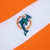 Miami Dolphins GOLF WANG Orange/White Long Sleeve Polo