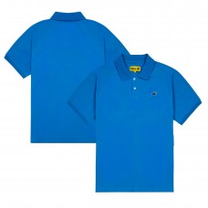 Carolina Panthers GOLF WANG Blue Raglan Polo
