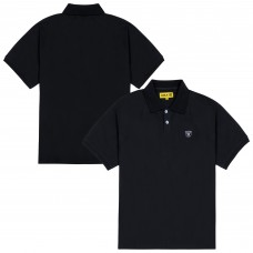 Las Vegas Raiders GOLF WANG Black Raglan Polo