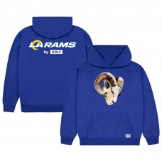 Los Angeles Rams GOLF WANG Cutout Pullover Hoodie - Royal