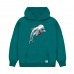 Miami Dolphins GOLF WANG Aqua Cutout Pullover Hoodie