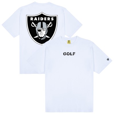 Las Vegas Raiders GOLF WANG White Motto T-Shirt