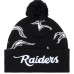 Шапка с помпоном Las Vegas Raiders GOLF WANG Black Flame
