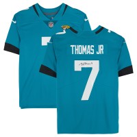 Brian Thomas Jr. Jacksonville Jaguars Autographed Fanatics Authentic Teal Nike Limited Jersey