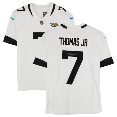 Brian Thomas Jr. Jacksonville Jaguars Autographed Fanatics Authentic White Nike Limited Jersey