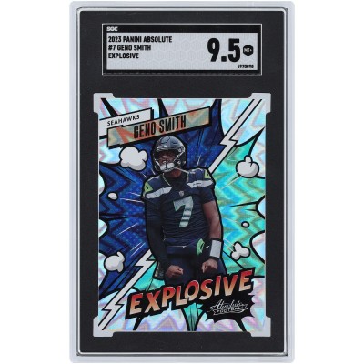 Geno Smith Seattle Seahawks 2023 Panini Absolute Explosive #7 SGC Authenticated 9.5 Card