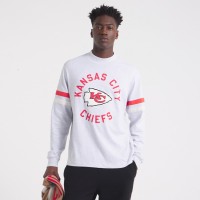 Kansas City Chiefs x Todd Snyder Heather Gray Premium Jersey Mock Neck Tee